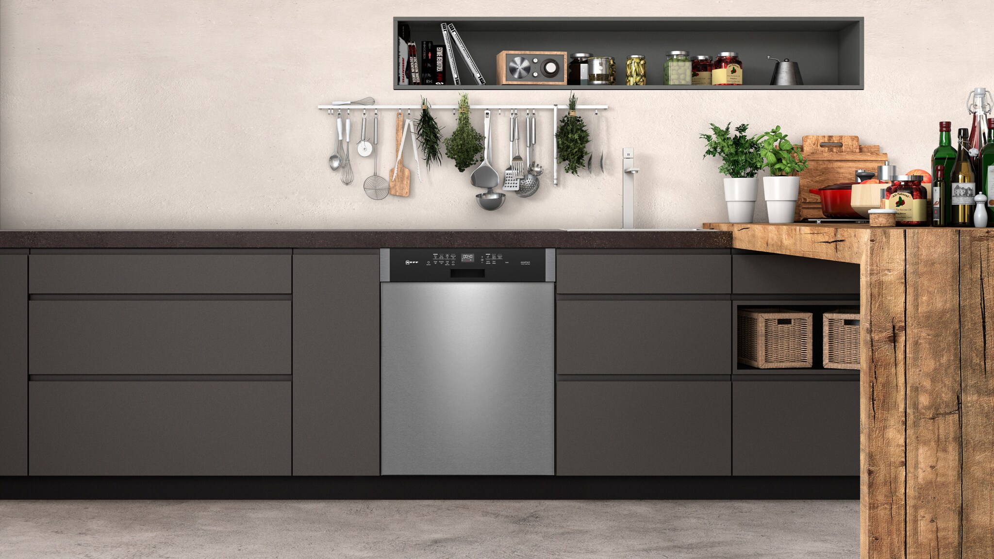 Frontansicht des Geschirrspülers Neff S127ZBS01D