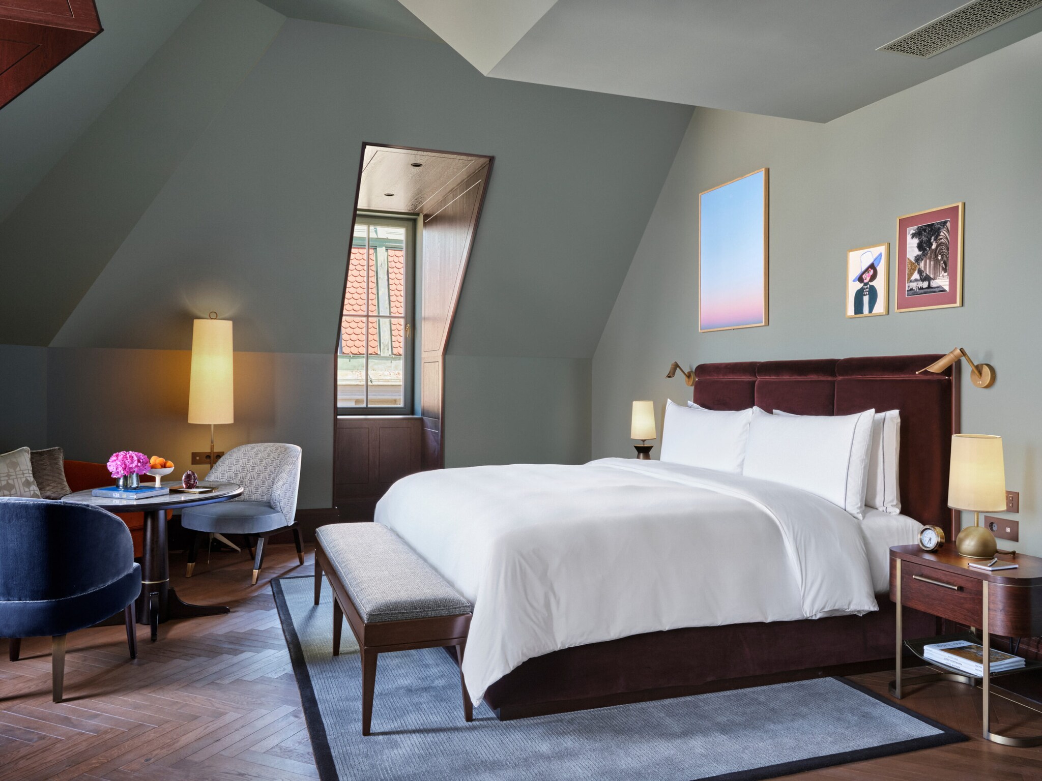 Ein Hotelzimmer des Rosewood-Hotels in Wien.