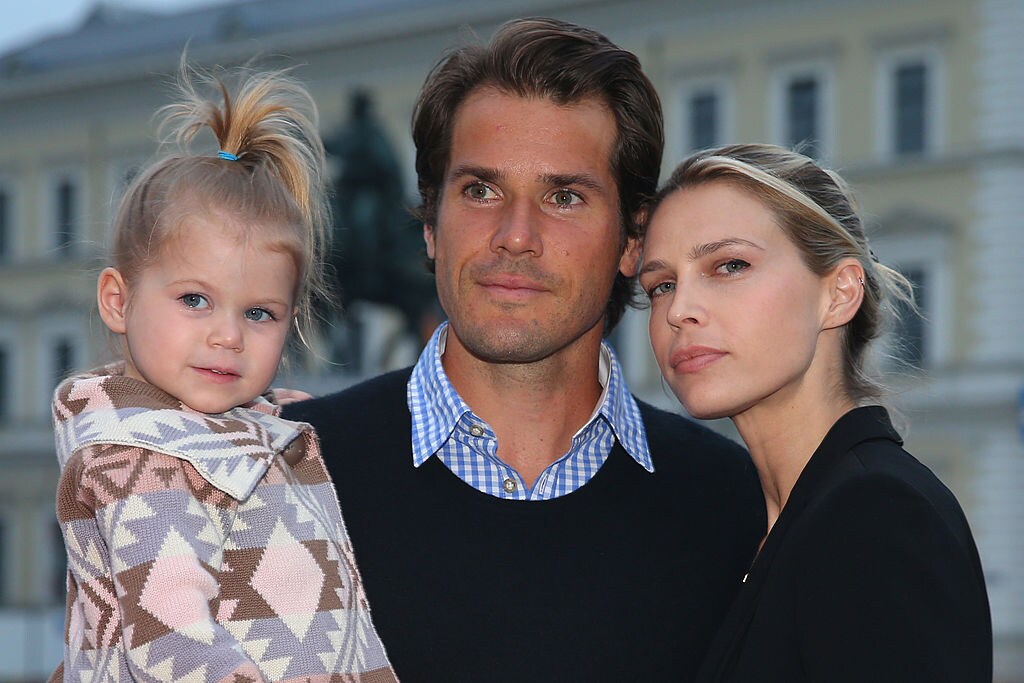 Tommy Haas mit seiner Verlobten Sara Foster und Tochter Valentina.