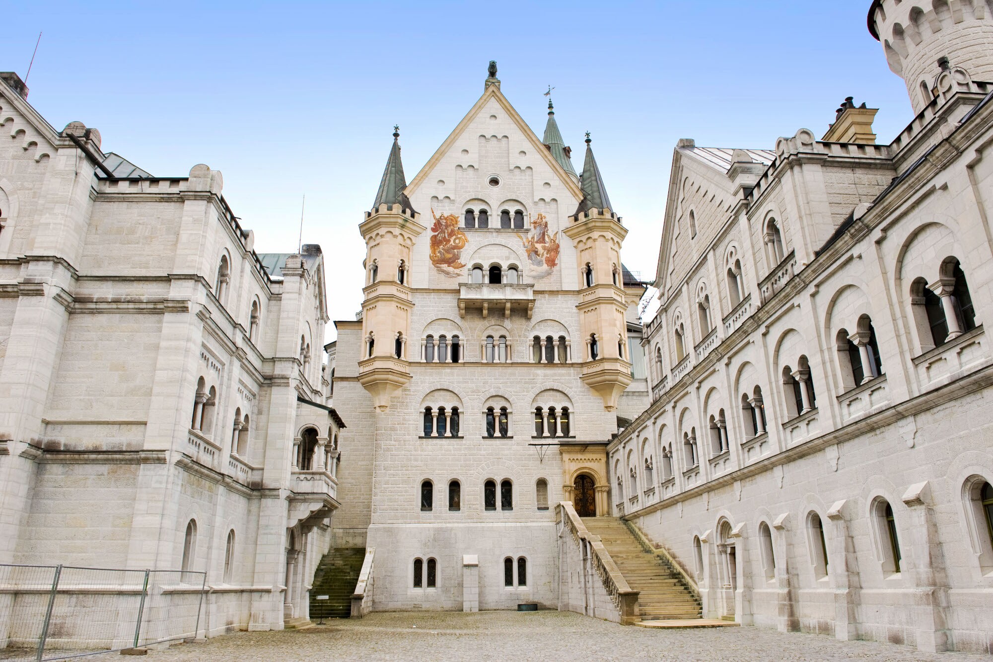 Innenhof auf Schloss Neuschwanstein