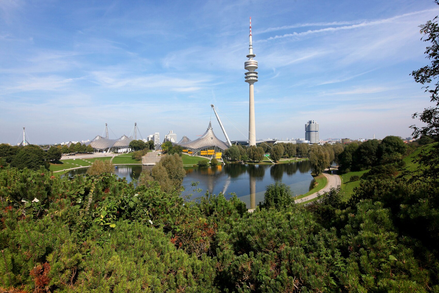 Blick auf den Olympiapark München