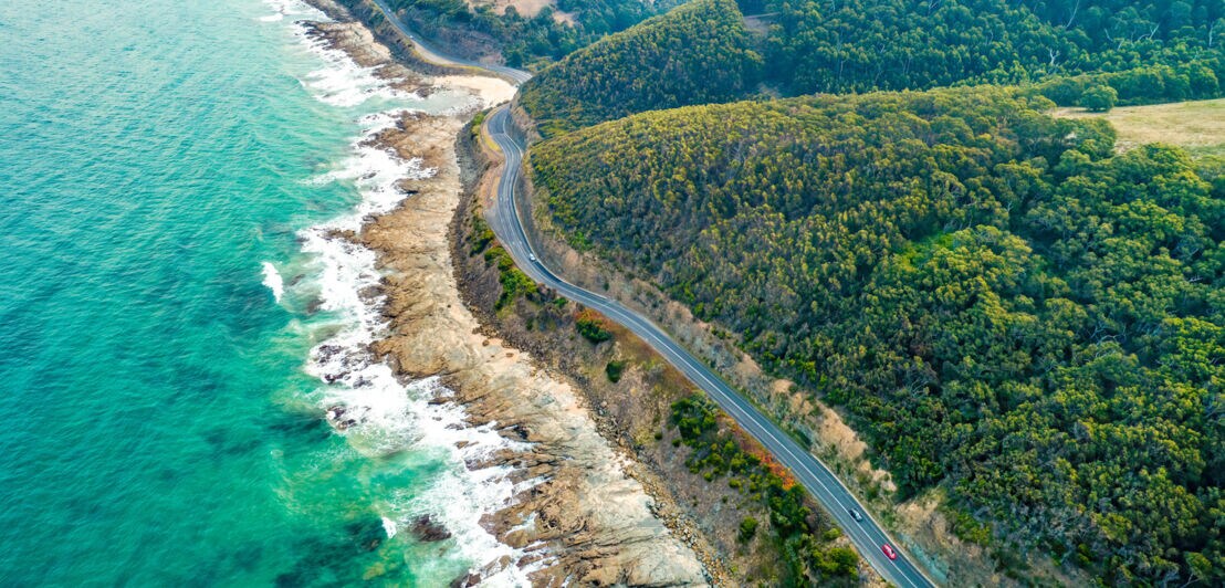 Die Great Ocean Road an der Küste Australiens