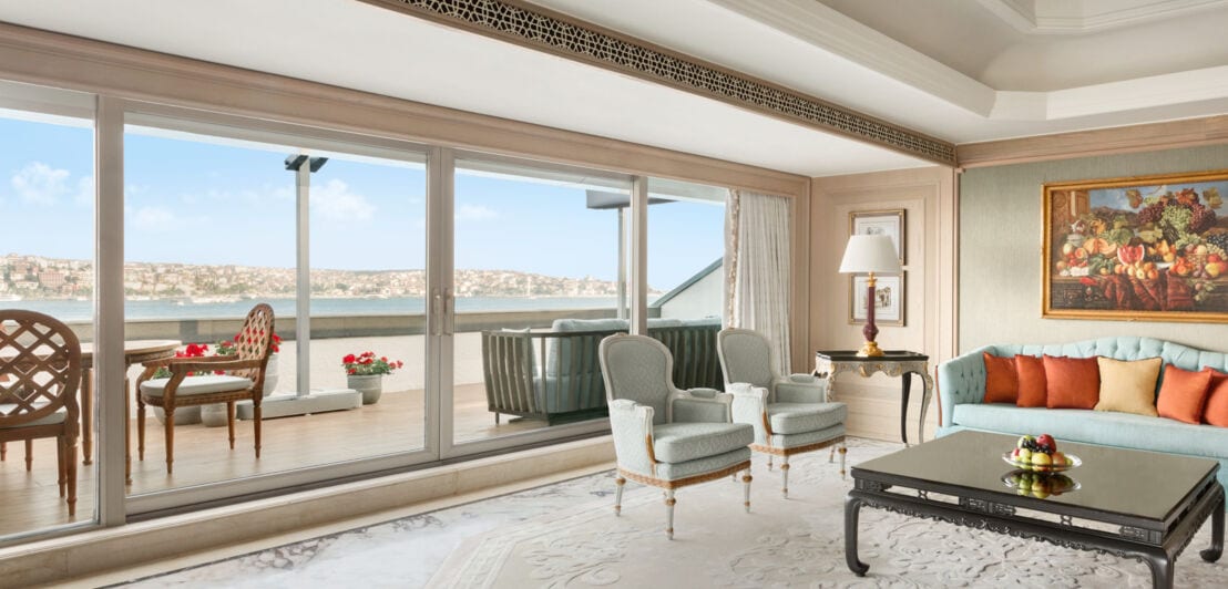 Eine exklusive Suite im Luxushotel Shangri-La Bosphorus in Istanbul