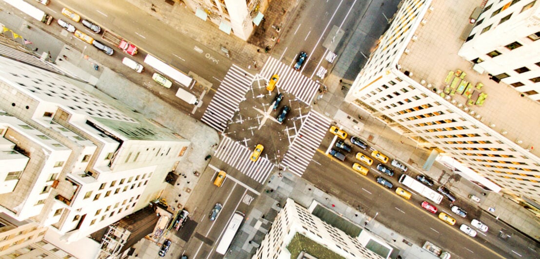 Luftbild von der Fifth Avenue