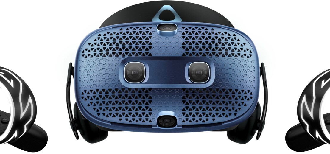 Frontansicht der VR-Brille HTC Vive Cosmos