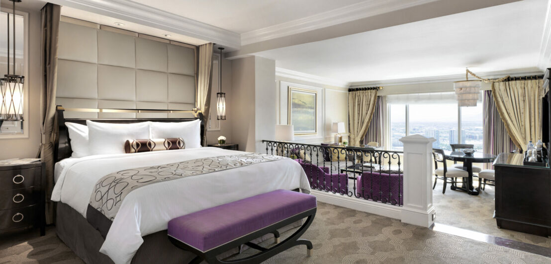 Ein luxuriös eingerichtetes Hotelzimmer des The Venetian Resort Hotels in Las Vegas