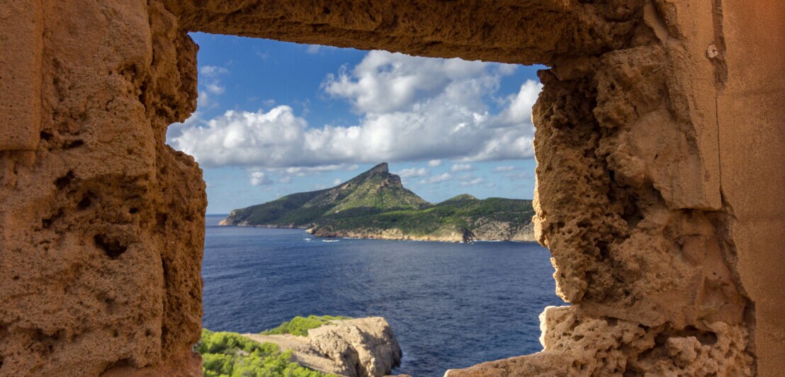 Ansicht der Insel Sa Dragonera auf Mallorca