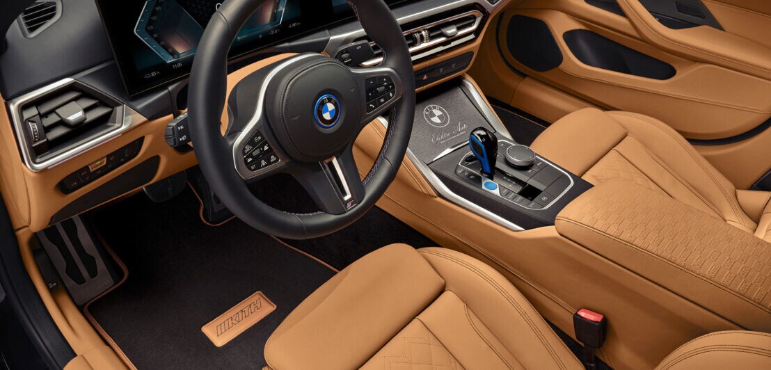 Blick in den Innenraum des BMW i4 M50 by Keith.