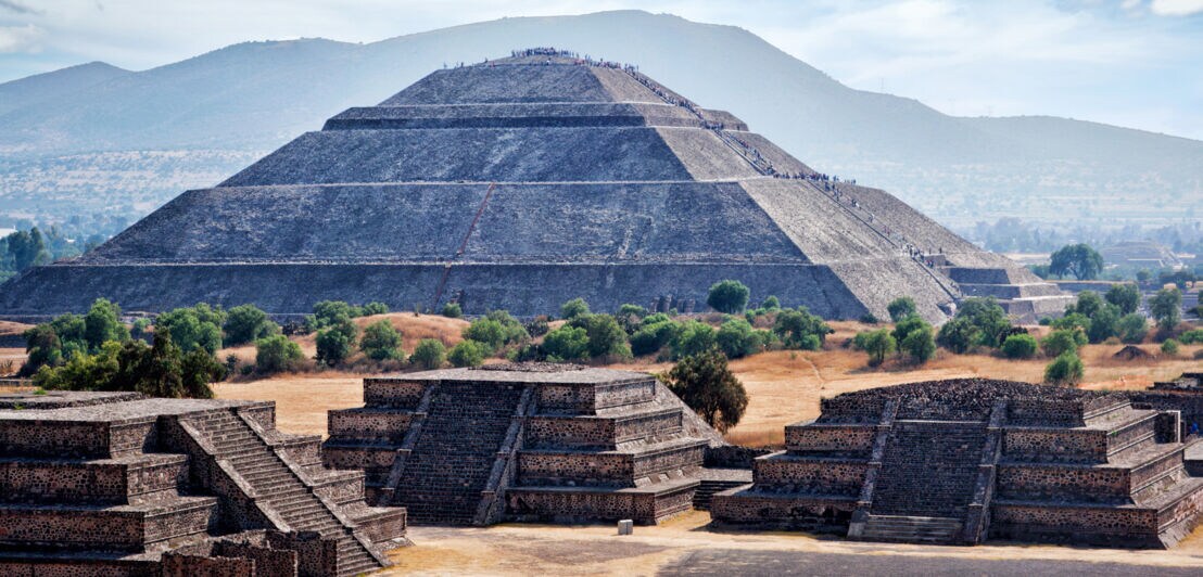 Panorama von den Pyramiden von Teotihuacán