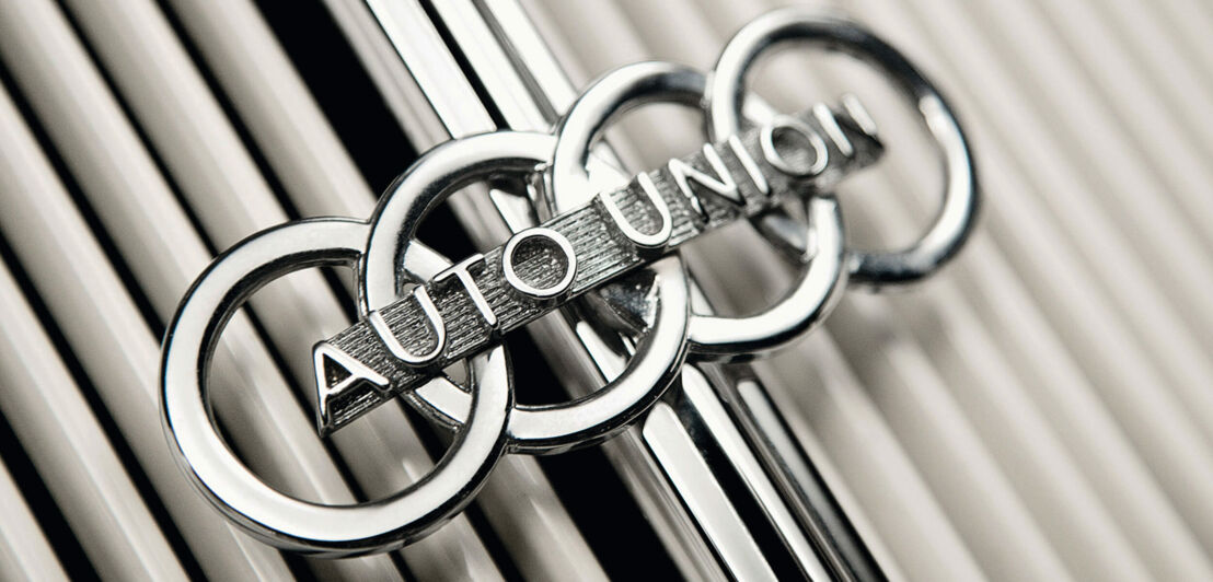 Audi-Logo mit dem Schriftzug Auto Union 