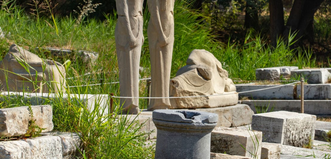 Ruinenteile der Tempelanlage Heraion auf der Insel Samos