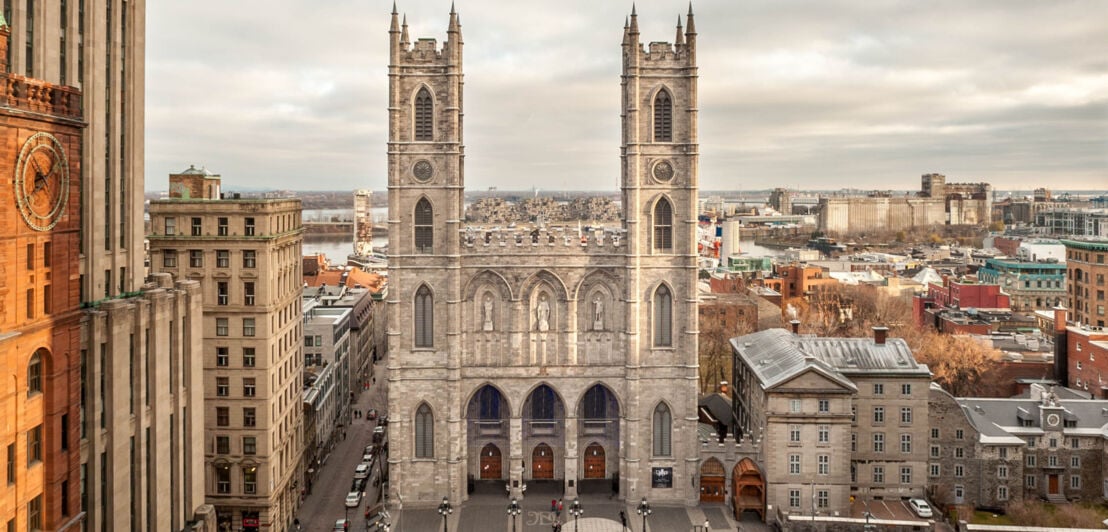 Blick auf die Kirche Notre-Dame de Montréal