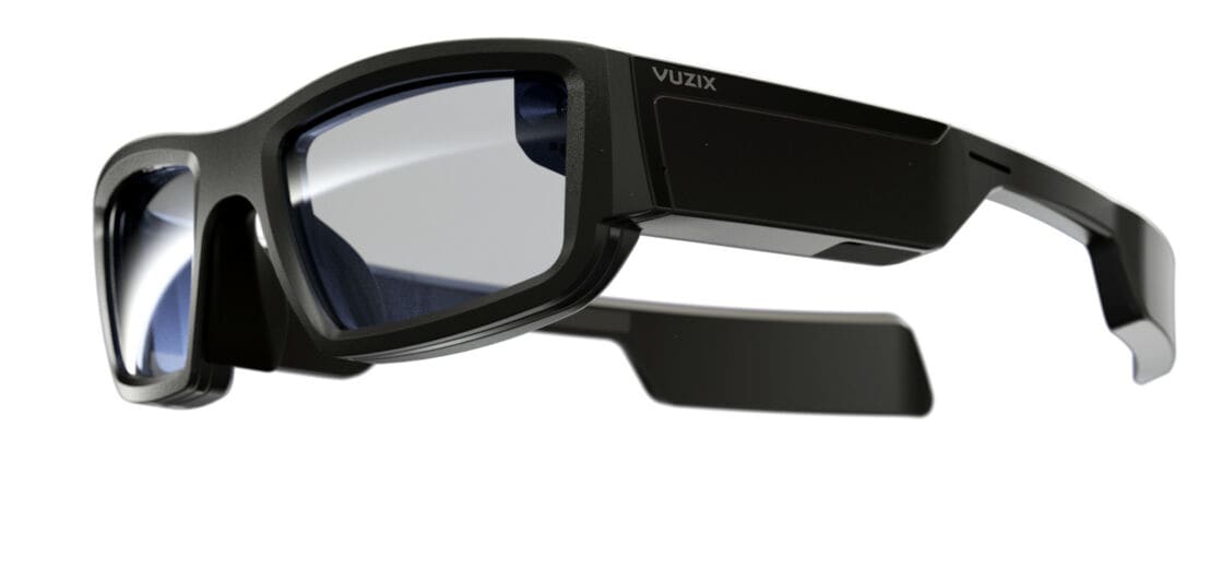 Produktbild einer schwarzen Vuzix Blade Datenbrille