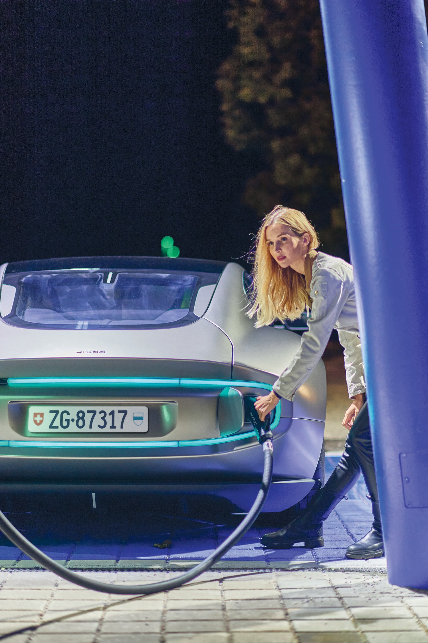 Ein Piëch Mark Zero wird geladen