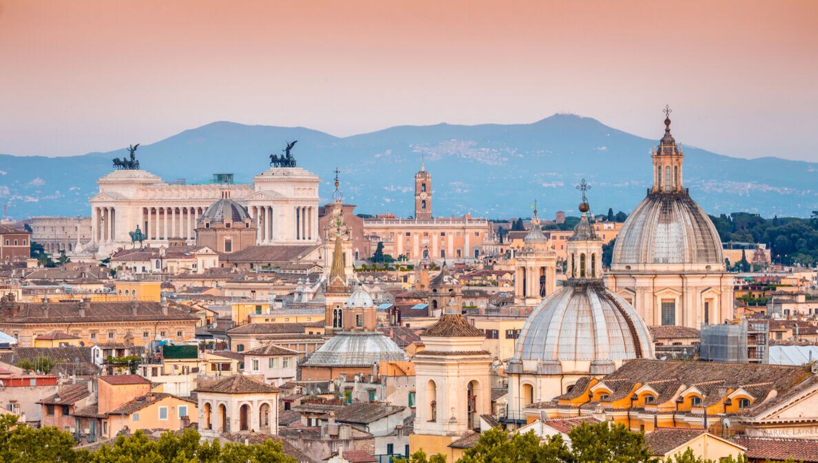 Blick über die Dächer Roms