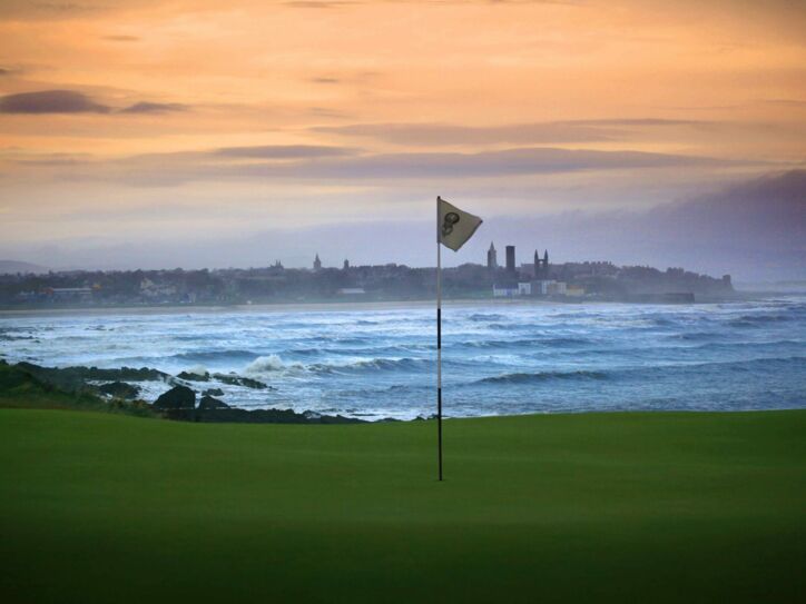 Castle Course von St Andrews Links mit Nordseeblick