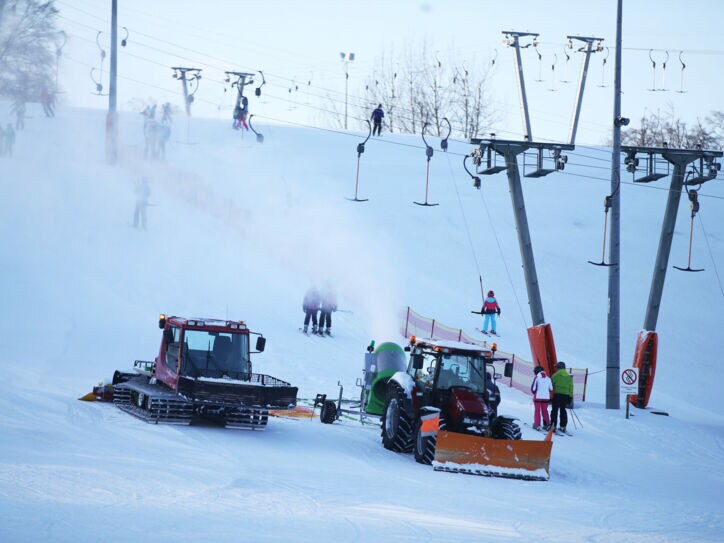 Winterbetrieb am Skilift Donnstetten