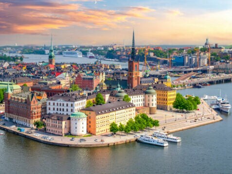 kyline von Stockholm von oben.