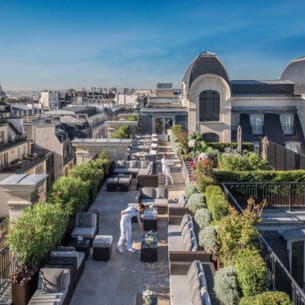Blick vom Hotel Peninsula über die Dächer von Paris