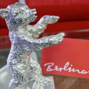 Die Siegestrophäen Silberner Bär und Goldener Bär bei der Berlinale