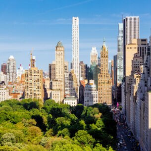 Hochhäuser und Central Park in New York