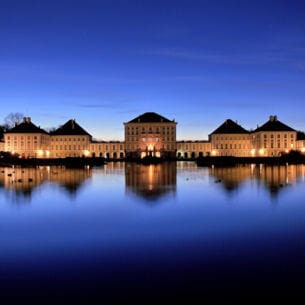 Schloss Nymphenburg bei Nacht