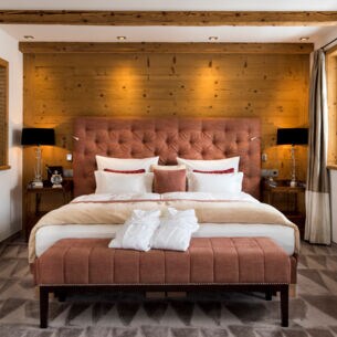 Modern und gemütlich eingerichtetes Hotelzimmer im Hotel Tannenhof.