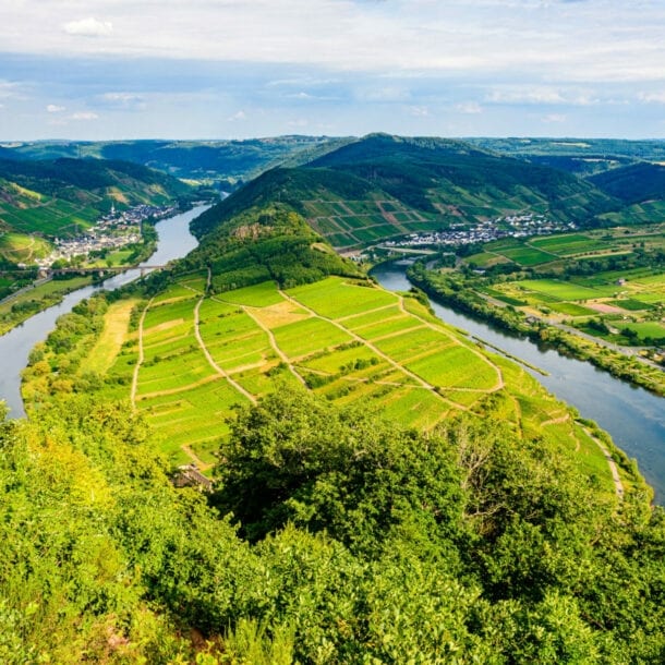 Moselschleife in Bemm mit Blick vom Calmont.