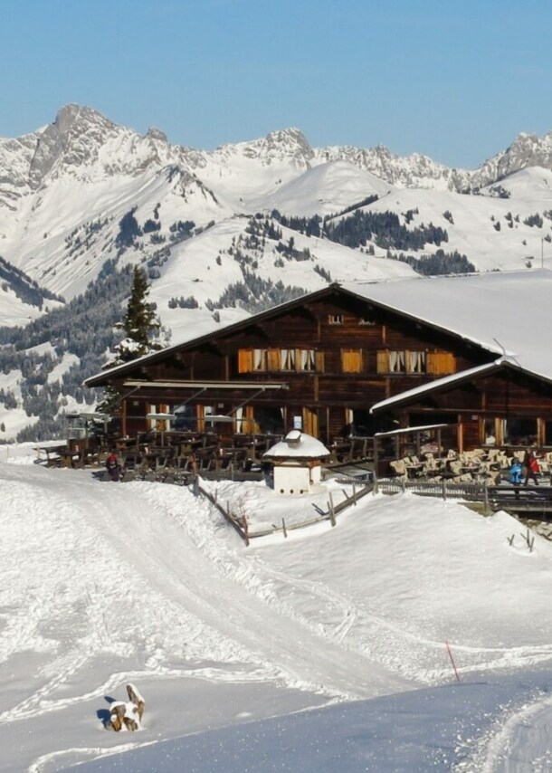 Blick auf die Hohe Wispile in Gstaad