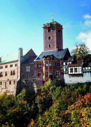Die Wartburg in Eisenach entstand im Jahr 1067 und ist seit 1999 Weltkulturerbe