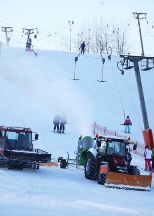 Winterbetrieb am Skilift Donnstetten