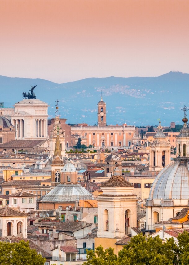 Blick über die Dächer Roms