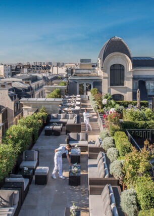 Blick vom Hotel Peninsula über die Dächer von Paris