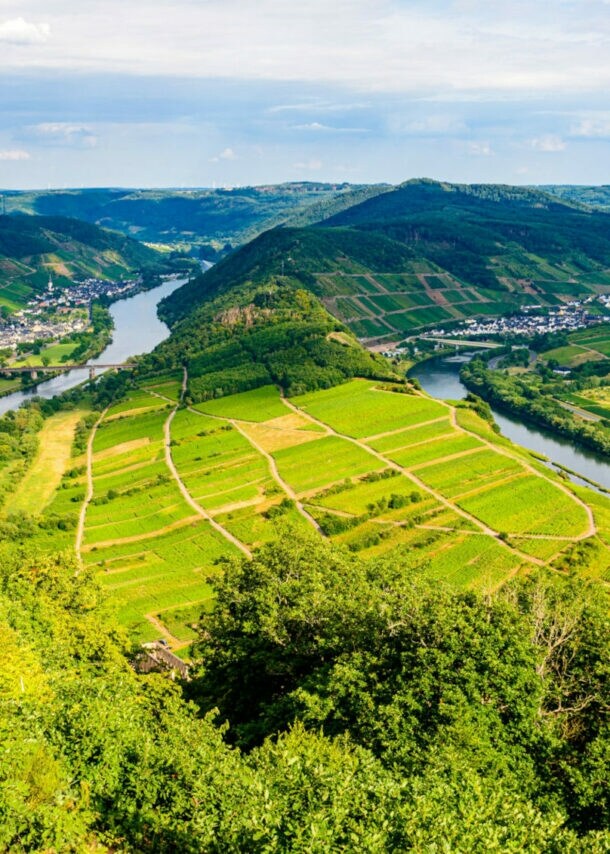 Moselschleife in Bemm mit Blick vom Calmont.