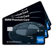 Vier-Karten-Fächer-BMW-Carbon-Card