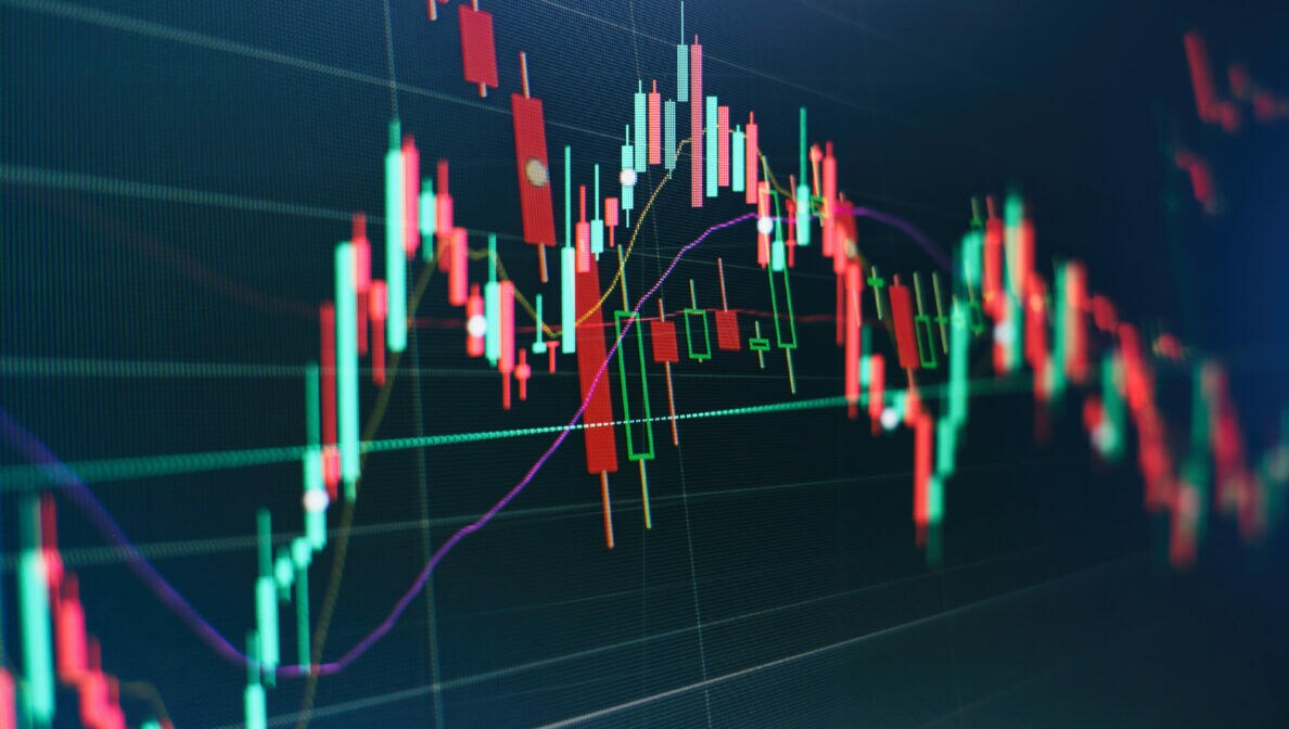 Eine Grafik eines Aktienkursverlaufs.