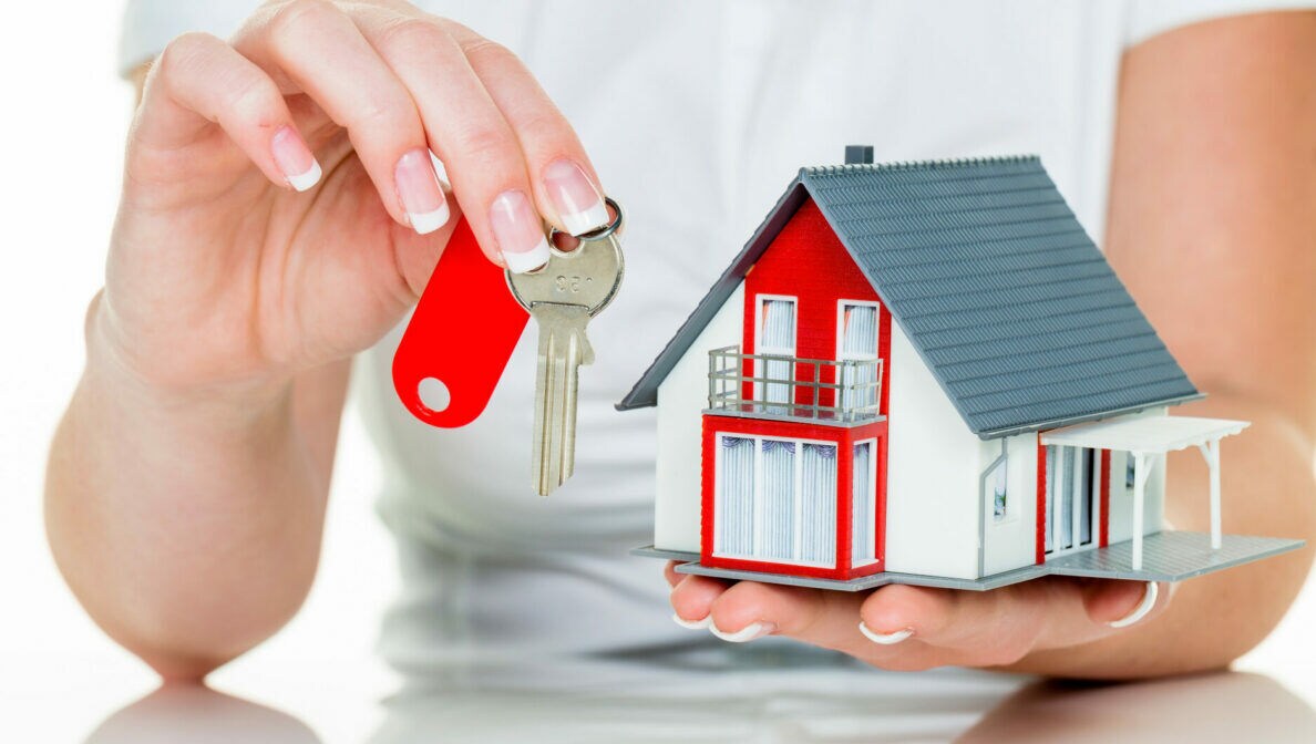 Nahaufnahme eines Modelhauses