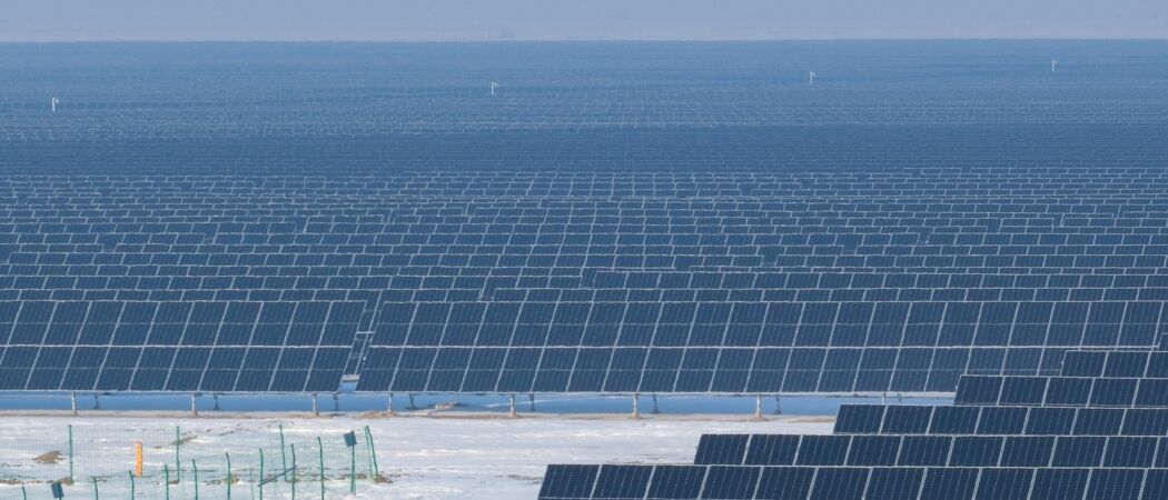 Solarenergie in der Wüste Chinas