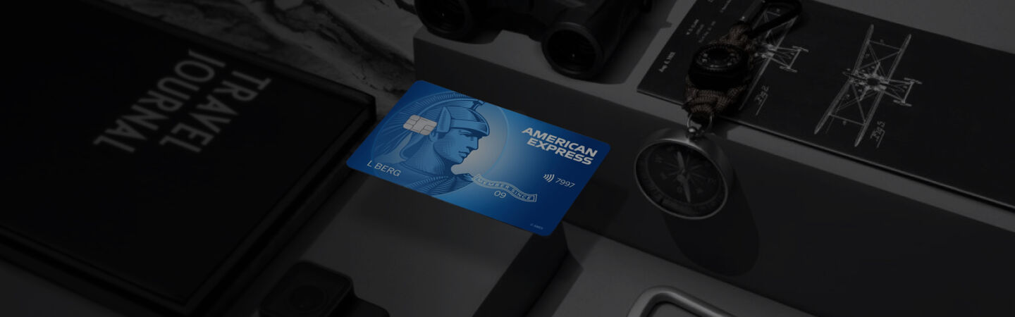 AMEX KV blue card abgedunkelt verlauf