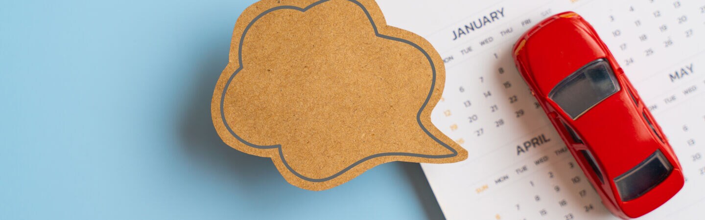 Boldbild: Ein Kalender kurz vor einer Reise