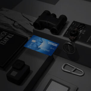 AMEX KV blue card abgedunkelt verlauf