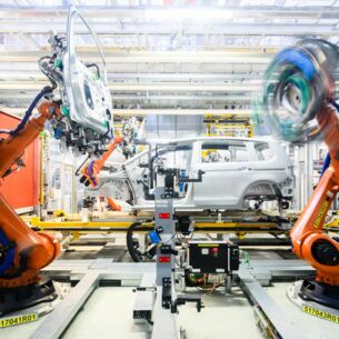 Blogbild: Autoproduktionsstraße