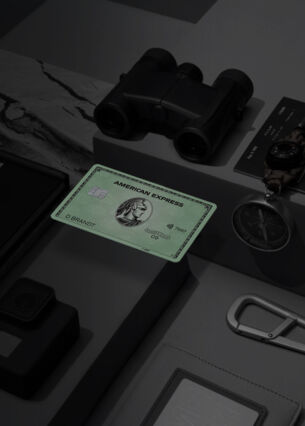 AMEX KV green card abgedunkelt verlauf