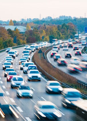 Befahrene Autobahn A81