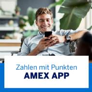Link zu American Express App Zahlen mit Punkten – Amex App Details