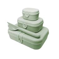 Link zu koziol PASCAL READY organic Lunchbox-Set mit Besteck-Set, organic green Details