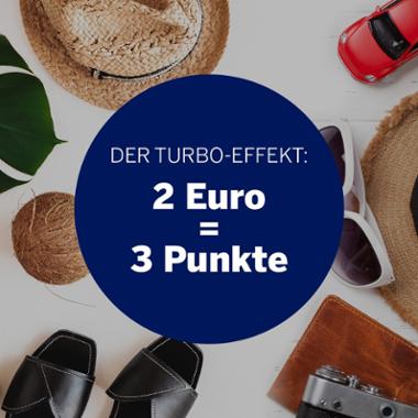 Der Turbo-Effekt: 2 Euro = 3 Punkte