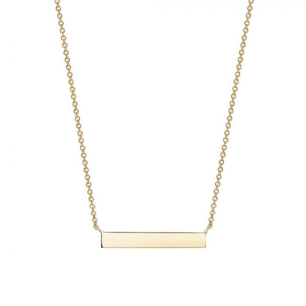 Birks Essentials Gold Horizontal Bar Necklace