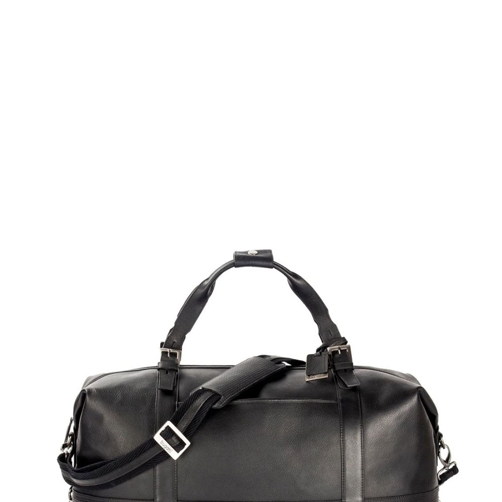 Bugatti Soledad Columbian Leather Duffel Bag (Black)
