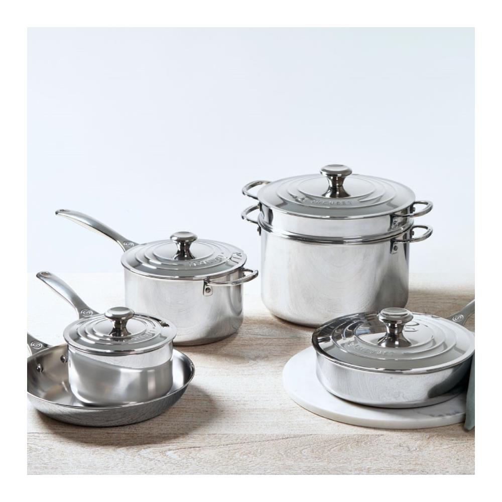 Le Creuset 10-Piece Stainless Steel Cookware Set